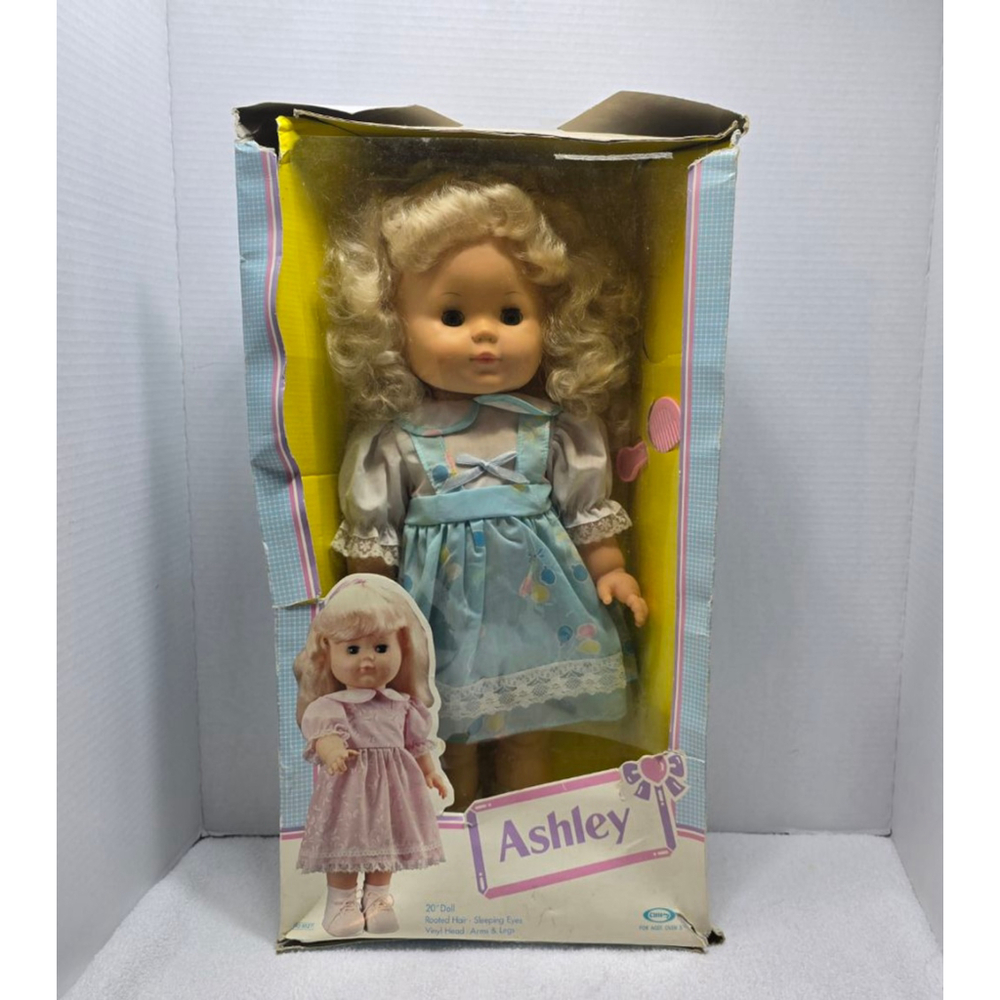 Girls Cititoy Ashley Doll One Size Blue White Rooted Hair Sleeping Eyes